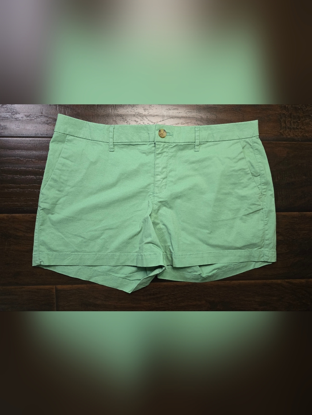 Old Navy Womens Green Chino Casual Shorts Size 10